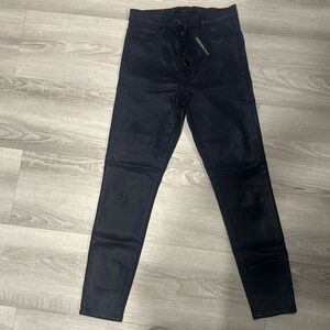 New J Brand Coated Crop Skinny Jean